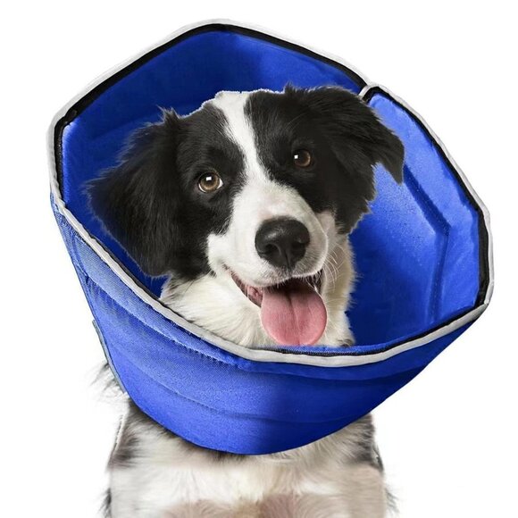 Cryptdogle Soft Dog Cone for After Surgery, Breathable Pet Recovery Collar XL - Picture 1 of 6